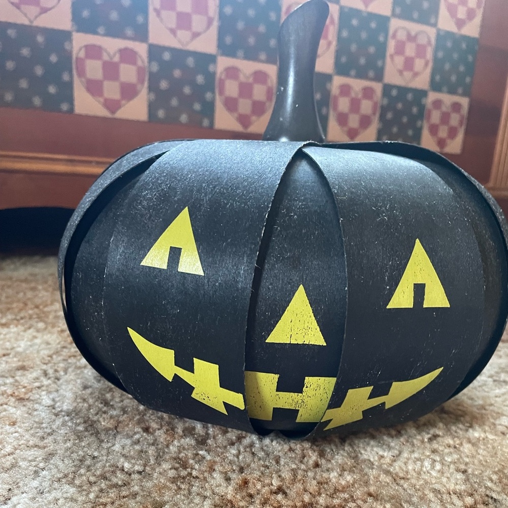 Longaberger black jack o lantern decoration.